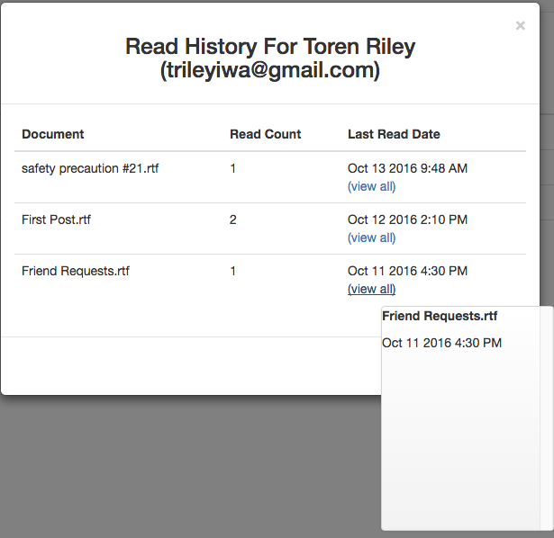 User History